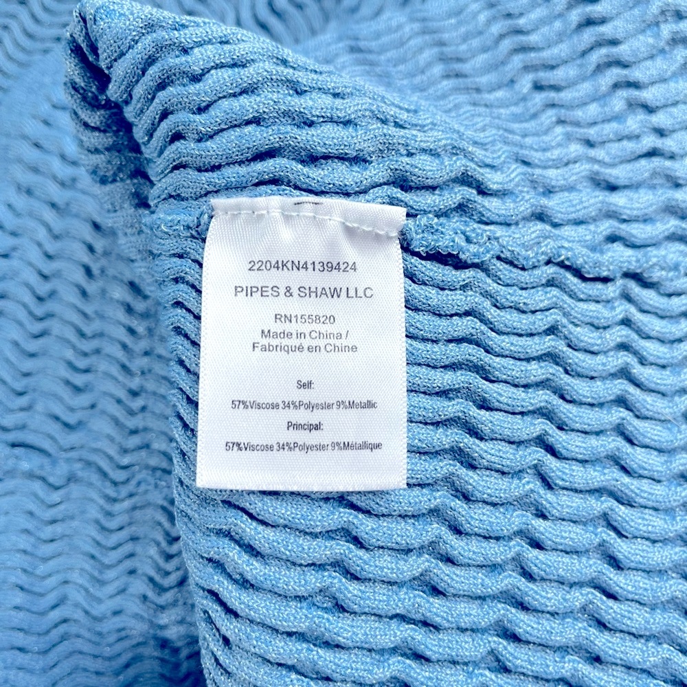 Veronica Beard Sky Blue V-Neck Tank Top - Picture 7 of 9